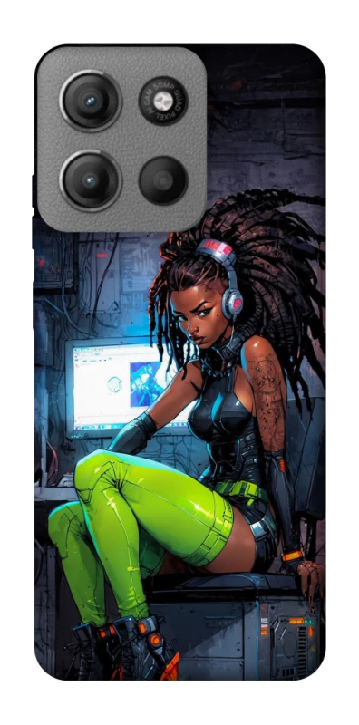 Чохол на Motorola Moto G15 Power Cyber girl фото 1 з 1