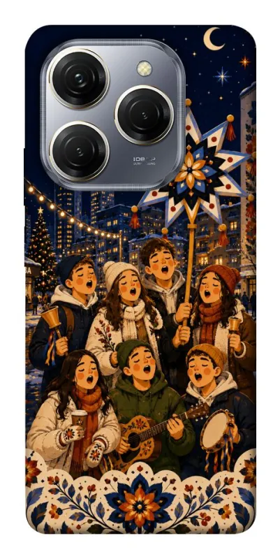 Чехол на TECNO Spark 20 Pro Колядка фото 1 из 1