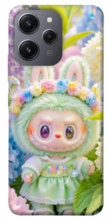 Чохол на Xiaomi Redmi 12 Labubu & Flowers ver.2 фото 1 з 1