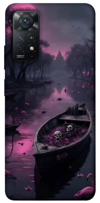 Чохол на Xiaomi Redmi Note 11 Pro 4G/5G Boat and flamingo фото 1 з 1