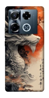 Чехол на Infinix Note 40 Pro 4G white dragon фото 1 из 1