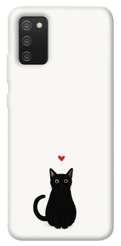 Чохол на Samsung Galaxy A02s cat in love фото 1 Чохол на Samsung Galaxy A02s cat in love фото 1 з 1