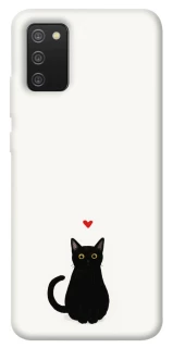 Чохол на Samsung Galaxy A02s cat in love фото 1 Чохол на Samsung Galaxy A02s cat in love фото 1 з 1