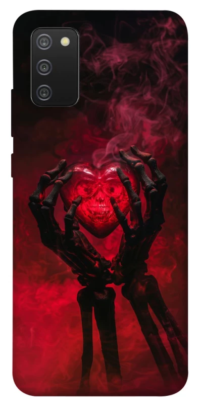 Чохол на Samsung Galaxy A02s Heart in the hands of a skeleton фото 1 з 1