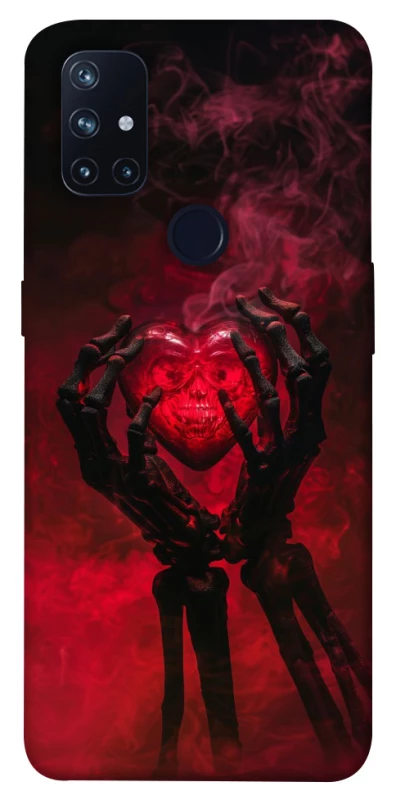 Чехол на OnePlus Nord N10 5G Heart in the hands of a skeleton фото 1 из 1
