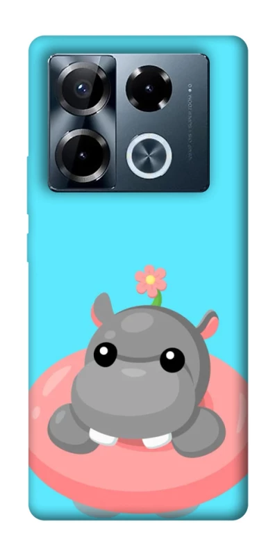 Чехол на Infinix Note 40 Pro 4G Adopt Me Hippo Floatie фото 1 из 1
