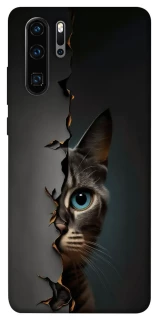Чехол на Huawei P30 Pro Кот-подглядыватель v2 фото 1 из 1