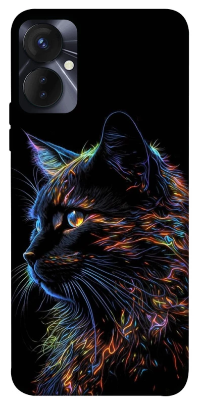 Чехол на TECNO Spark 9 Pro (KH7n) Черный кот фото 1 из 1