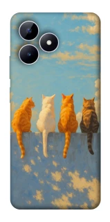 Чехол на Realme Note 50 5G cats on wall фото 1 из 1