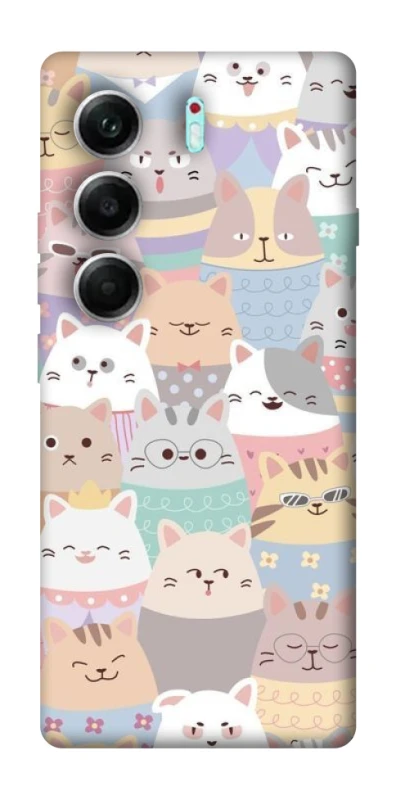 Чохол на Tecno Camon 40 Pro Funny Kittens ver.2 фото 1 з 1