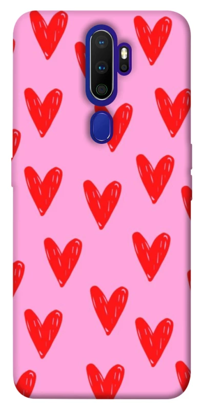 Чохол на Oppo A5 (2020) / Oppo A9 (2020) Red hearts 2 фото 1 з 1