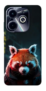 Чехол на Infinix Hot 40i Cyber Red Panda фото 1 из 1