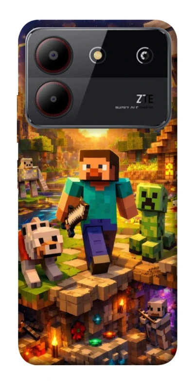 Чохол на ZTE Blade A54 4G Minecraft v6 фото 1 з 1