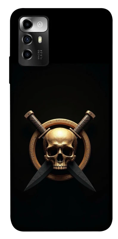 Чохол на ZTE Blade A72 Golden Skull фото 1 з 1