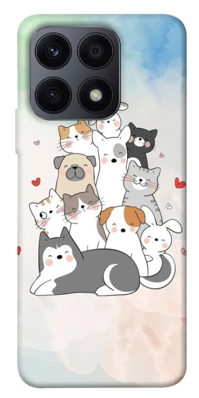 Чехол на Huawei Honor X8a Funny Pets ver.2 фото 1 из 1