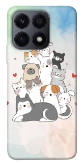 Чехол на Huawei Honor X8a Funny Pets ver.2 фото 1 из 1