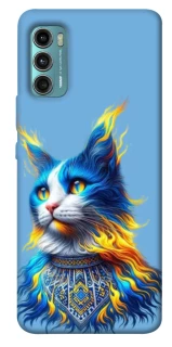 Чохол на Motorola Moto G60 Кіт патріот фото 1 з 1