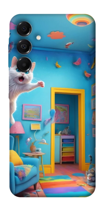 Чехол на Samsung Galaxy A17 4G/5G crazy cat фото 1 из 1