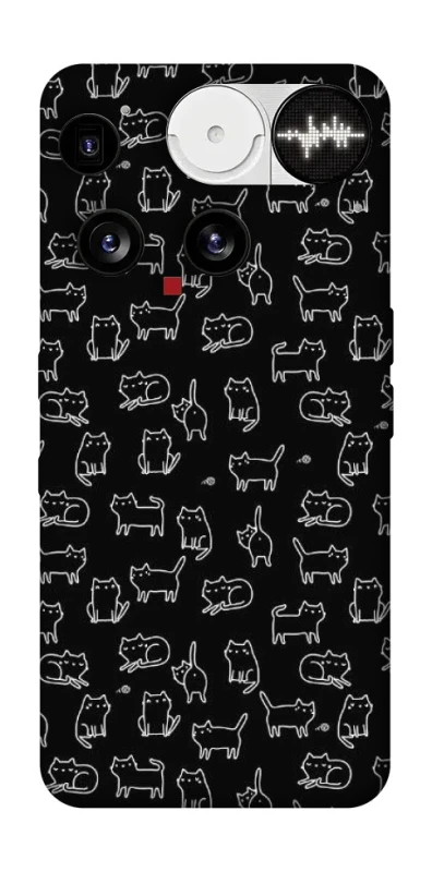 Чохол на Nothing Phone (3) Black Cats фото 1 Чохол на Nothing Phone (3) Black Cats фото 1 з 1