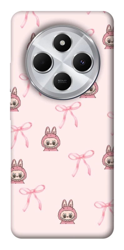 Чохол на Xiaomi Redmi 14C / Poco C75 Pink bows and Labubus фото 1 з 1