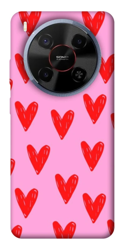 Чохол на ZTE Blade V70 Max Red hearts 2 фото 1 з 1