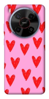 Чохол на ZTE Blade V70 Max Red hearts 2 фото 1 з 1