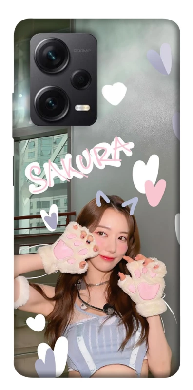 Чехол на Xiaomi Redmi Note 12 Pro+ 5G Sakura - LE SSERAFIM фото 1 из 1