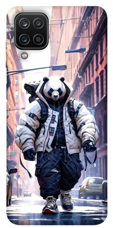 Чохол на Samsung Galaxy A12 Панда кур'єр фото 1 з 1