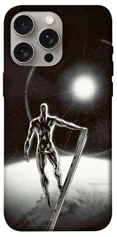 Чохол на Apple iPhone 15 Pro Max (6.7") Срібний серфер фото 1 з 1