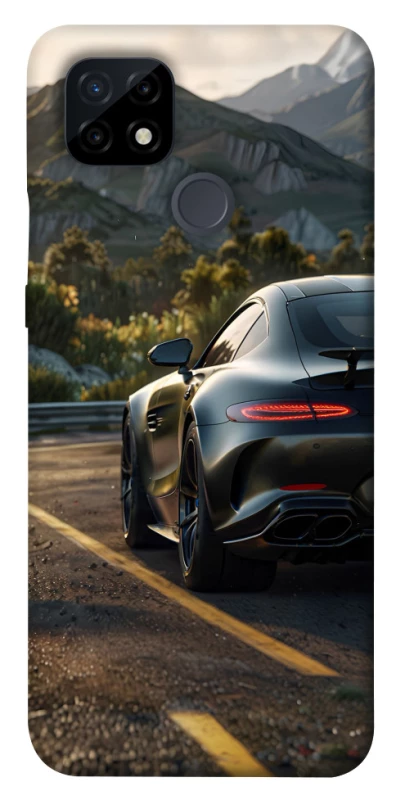 Чехол на Realme C21 Car in the mountains фото 1 из 1