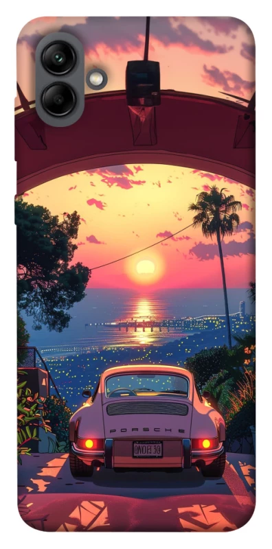 Чехол на Samsung Galaxy A04 Porsche at sunset фото 1 из 1