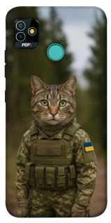 Чохол на TECNO POP 5 Кіт захисник фото 1 з 1