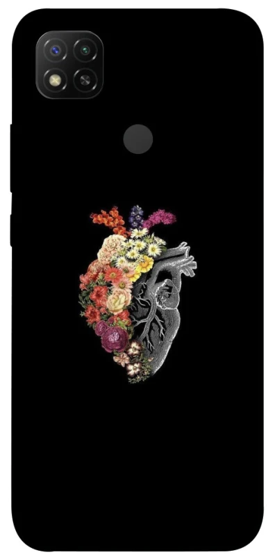 Чохол на Xiaomi Redmi 9C Heart with flowers фото 1 з 1