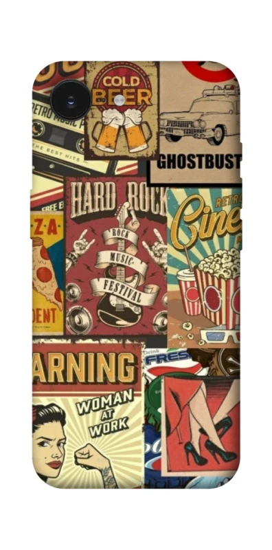 Чохол на Apple iPhone 17e (6.1") Retro collage ver.2 фото 1 з 1