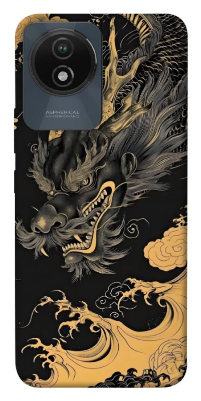 Чохол на Vivo Y02 gold dragon фото 1 з 1