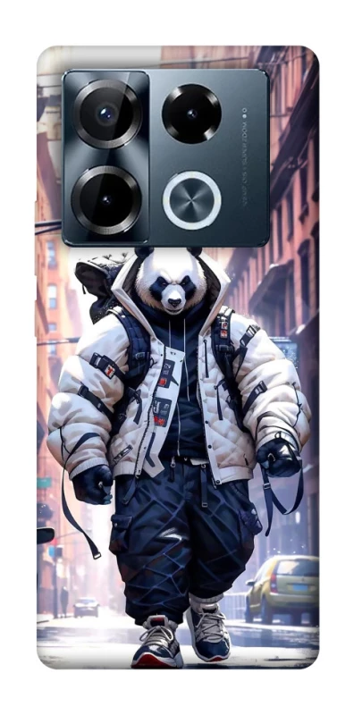 Чехол на Infinix Note 40 Pro 4G Панда курьер фото 1 из 1