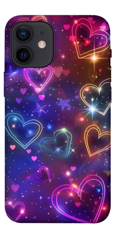 Чехол на Apple iPhone 12 mini (5.4") Drawn hearts фото 1 из 1