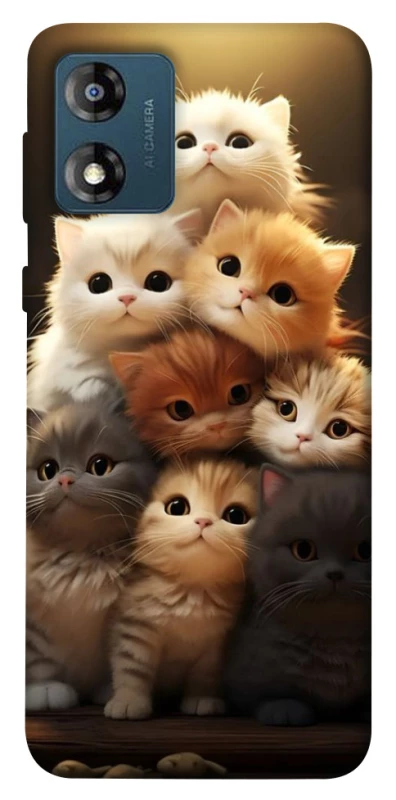 Чехол на Motorola Moto E13 Чехол Kittie Love v2 фото 1 из 1