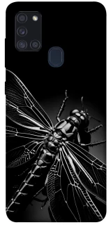Чохол на Samsung Galaxy A21s Black dragonfly фото 1 з 1