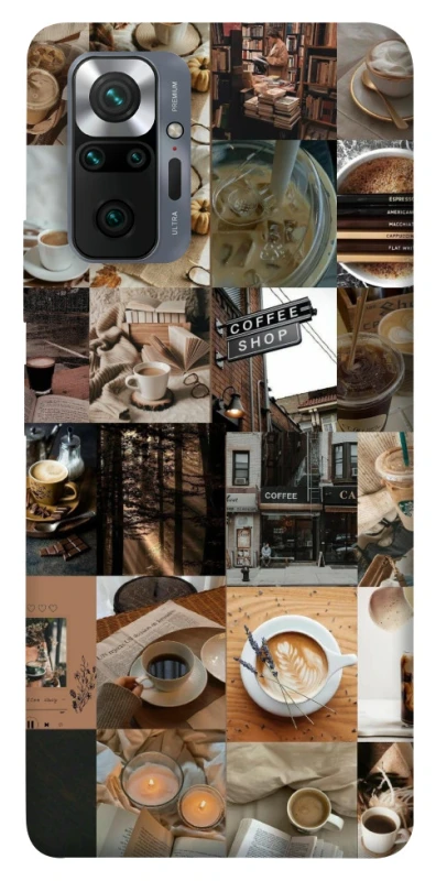 Чохол на Xiaomi Redmi Note 10 Pro Coffee collage ver.3 фото 1 з 1
