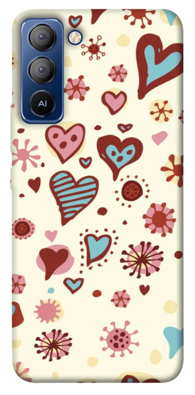 Чехол на TECNO Pop 5 LTE Pretty hearts фото 1 из 1