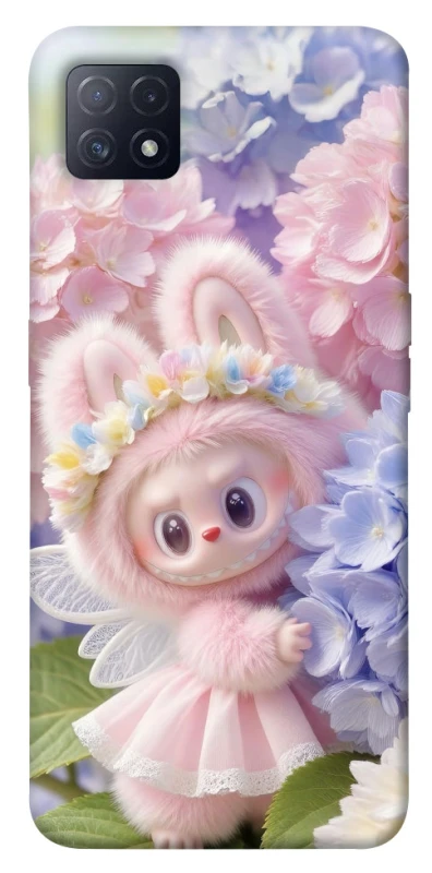 Чохол на Oppo A72 5G / A73 5G Labubu & Flowers ver.1 фото 1 з 1
