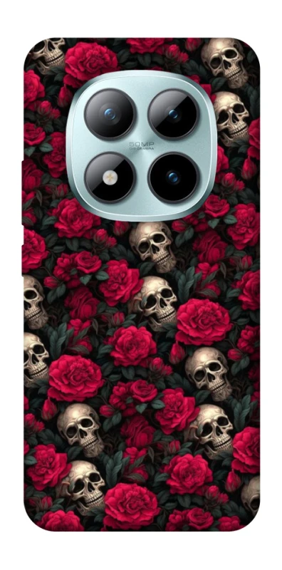 Чехол на Xiaomi Redmi Note 15 Pro+ 5G Черепа и розы фото 1 из 1