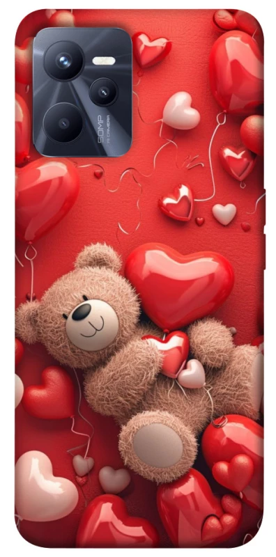 Чохол на Realme C35 bear in hearts фото 1 з 1