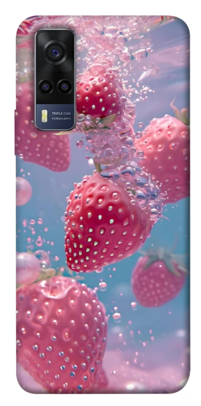 Чехол на Vivo Y53s Клубника в воде фото 1 из 1