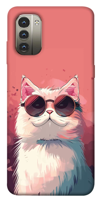 Чохол на Nokia G11 Сat with glasses фото 1 з 1