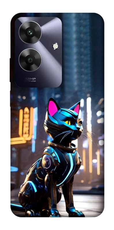 Чохол на Realme Note 60 Cyber cat фото 1 з 1