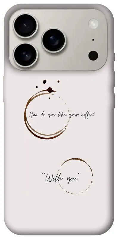 Чехол на Apple iPhone 18 Pro Coffee with you фото 1 из 2