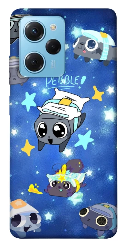 Чехол на Xiaomi Poco X5 Pro 5G Pebble kitten stars фото 1 из 1