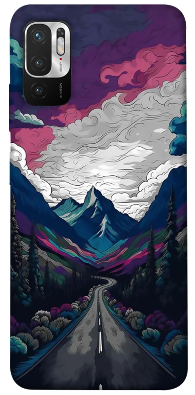 Чехол на Xiaomi Redmi Note 10 5G Нарисованные горы фото 1 из 1